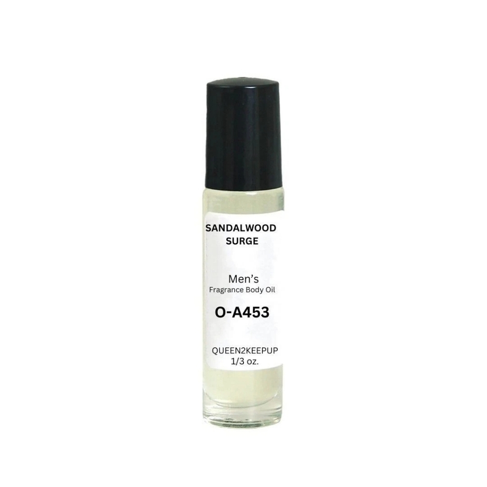 Sandalwood Surge (Men) Body Oil 10 ml Fragrance All Natural 1/3 oz Roll-On Scent